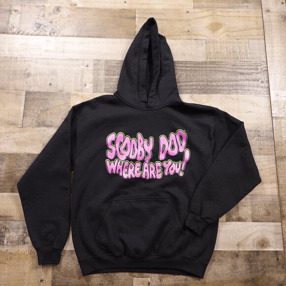 Scooby-Doo Graphic Hoodie Adult Black Size Medium Unisex - Picture 1 of 9